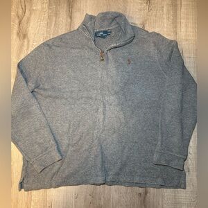 Polo Ralph Lauren Gray Zip-Up Sweater
